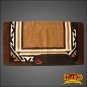 FE224F- BROWN HILASON WESTERN NEW ZEALAND WOOL SADDLE BLANKET HORSE RODEO BARREL
