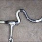 HILASON BLACK STEEL TRAINING HORSE BIT SNAFFLE MOUTH W/COPPER WIRE