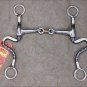 HILASON BLACK STEEL TRAINING HORSE BIT SNAFFLE MOUTH W/COPPER WIRE