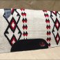 FEP256 MADE N USA HILASON WESTERN WOOL SHOCK BUSTER SADDLE BLANKET PAD WHITE RED