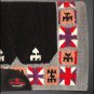 MADEINUSA 340-F HILASON WESTERN WOOL SHOCK BUSTER SADDLE BLANKET PAD BLACK GREY