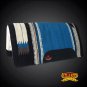 MADEINUSA 342-F HILASON WESTERN WOOL SHOCK BUSTER SADDLE BLANKET PAD SKY BLUE