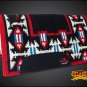 MADE IN USA FE344F- HILASON WESTERN SHOW WOOL FELT SADDLE BLANKET PAD RED BLACK