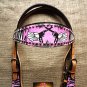 HILASON WESTERN ZEBRA LEATHER HORSE BRIDLE HEADSTALL  PINK