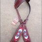 HILASON WESTERN LEATHER HORSE BRIDLE HEADSTALL MAHOGANY BEADED