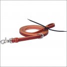 5/8" X 8' WEAVER SKIRTING LEATHER HORSE  QUICK CHANGE ROPER REINS CHESTNUT
