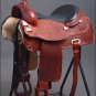 DF101MRED-F HILASON WESTERN DRAFT HORSE TRAIL RIDING ENDURANCE SADDLE 16"