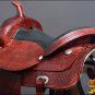 DF101MRED-F HILASON WESTERN DRAFT HORSE TRAIL RIDING ENDURANCE SADDLE 16"