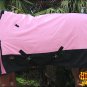 78" HILASON 1200D WINTER WATERPROOF 400GSM POLY TURNOUT HORSE BLANKET PINK
