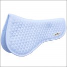 WHITE PROFESSIONAL CHOICE QUILTED SMX HALF HORSE ENGLISH SADDLE PAD