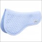 WHITE PROFESSIONAL CHOICE QUILTED SMX HALF HORSE ENGLISH SADDLE PAD