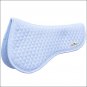 WHITE PROFESSIONAL CHOICE QUILTED SMX HALF HORSE ENGLISH SADDLE PAD