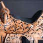 BH137-F HILASON WESTERN LEATHER BARREL RACING TRAIL PLEASURE RIDING SADDLE 16"