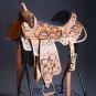 BH137-F HILASON WESTERN LEATHER BARREL RACING TRAIL PLEASURE RIDING SADDLE 16"
