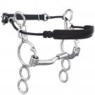 5 1/2" TOKLAT MYLER 3 RING COMBINATION MOUTH BIT 6" SHANK SWEET IRON LOW PORT