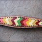 HILASON WESTERN LEATHER HORSE BRIDLE HEADSTALL BREAST COLLAR AZTEC HAND PAINT