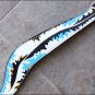 HILASON WESTERN LEATHER HORSE HEADSTALL BREAST COLLAR HAND PAINT INDIAN FEATHER