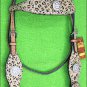 HILASON WESTERN LEATHER HORSE HEADSTALL BRIDLE LEOPARD CHEETAH BLING AB CONCHO