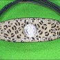 HILASON WESTERN LEATHER HORSE HEADSTALL BRIDLE LEOPARD CHEETAH BLING AB CONCHO