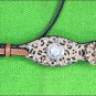HILASON WESTERN LEATHER HORSE HEADSTALL BRIDLE LEOPARD CHEETAH BLING AB CONCHO