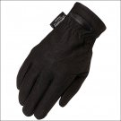 5 SIZE BLACK HERITAGE COLD WEATHER RIDING LEATHER GLOVES HORSE EQUESTRIAN