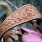 HILASON WESTERN LEATHER BARREL RACING TRAIL SADDLE W/ HEADSTALL BREAST COLLAR 15