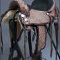 TT201RO-F HILASON LEATHER WESTERN FLEX-TREE TRAIL PLEASURE HORSE SADDLE 15"