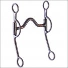 HILASON BLACK STEEL HIGH PORT HORSE BIT 8" CHEEK WITH COPPER INLAY