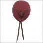 WEAVER STRING SOFT BURGUNDY LATIGO LEATHER FLEECE LINING PAIR CINCH GUARD