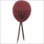 WEAVER STRING SOFT BURGUNDY LATIGO LEATHER FLEECE LINING PAIR CINCH GUARD
