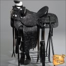 WD092BK-F HILASON BIG KING WESTERN LEATHER WADE RANCH ROPING TRAIL SADDLE 15"