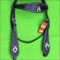 HILASON WESTERN LEATHER HORSE BRIDLE HEADSTALL BLACK BLING CROSS GUN CONCHO