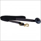 BLACK HILASON SHOW HORSE TACK POLY WEB LUNGE LINE WITH RUBBER STOPPER