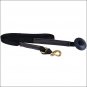 BLACK HILASON SHOW HORSE TACK POLY WEB LUNGE LINE WITH RUBBER STOPPER