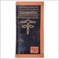 TONY LAMA DARK BROWN LEATHER TRIM WESTERN RODEO WALLET NATURAL DOUBLE STITCHED