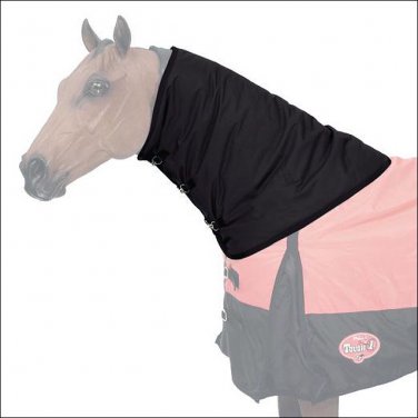 SMALL BLACK TOUGH-1 600D WATERPROOF POLY WINTER HORSE NECK COVER