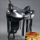 TO109BK-F HILASON TREELESS WESTERN TRAIL PLEASURE RIDING BARREL RACING SADDLE 17