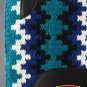 MADE IN USA FE253 HILASON WESTERN WOOL FELT SADDLE BLANKET PAD TEAL BLACK WHITE