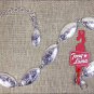 5500L LARGE TONY LAMA LADIES SILVER CONCHO CHAIN BELT WESTERN COWGIRL 38"" to 43