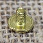 3/8" HILASON WESTERN HORSE SADDLE TACK CHICAGO SCREW BRASS PLATED 10 SET