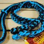HILASON WESTERN LEATHER HORSE HEADSTALL BREAST COLLAR REINS SET TURQUOISE TAN