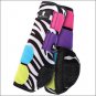 SMALL CLASSIC EQUINE LEGACY SYSTEM NEOPRENE HORSE FRONT LEG BOOTS ZEBRA BURST