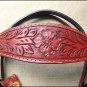 HILASON WESTERN HAND TOOLED LEATHER HORSE TACK BRIDLE HEADSTALL - MAHOGANY S442
