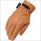 6 SIZE TAN HERITAGE COLD WEATHER RIDING LEATHER GLOVES HORSE EQUESTRIAN