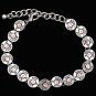 3D SILVER STRIKE MEDALLIONS LOBSTER CLAW CLOSURE SHOTGUN SHELL BRACELET