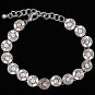 3D SILVER STRIKE MEDALLIONS LOBSTER CLAW CLOSURE SHOTGUN SHELL BRACELET