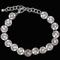 3D SILVER STRIKE MEDALLIONS LOBSTER CLAW CLOSURE SHOTGUN SHELL BRACELET