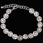 3D SILVER STRIKE MEDALLIONS LOBSTER CLAW CLOSURE SHOTGUN SHELL BRACELET