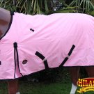 76" HILASON 600D WINTER WATERPROOF POLY TURNOUT HORSE BLANKET PINK