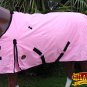 76" HILASON 600D WINTER WATERPROOF POLY TURNOUT HORSE BLANKET PINK